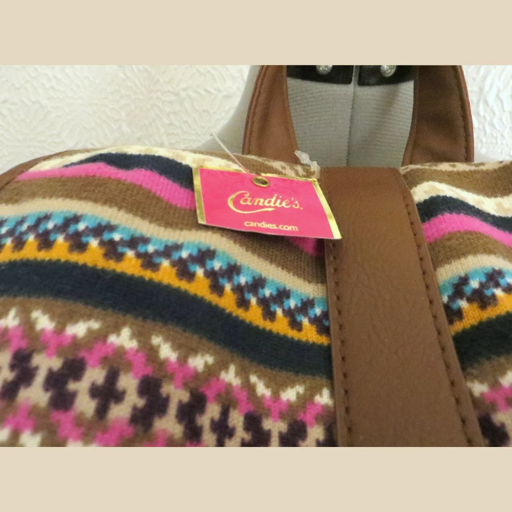 Candies Corduroy Aztec Southwestern  Style Backpack New